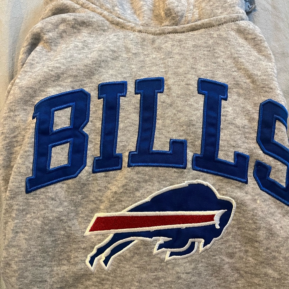 NFL Bills Gray Hoodie